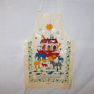 VTG Sherriff Textiles UK Noahs Ark Carla Steen PVC Cotton Butchers BBQ Apron